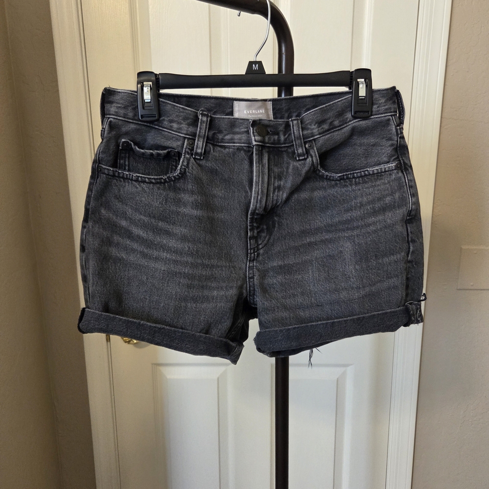 Everlane Washed Black Jean Shorts - Size 27